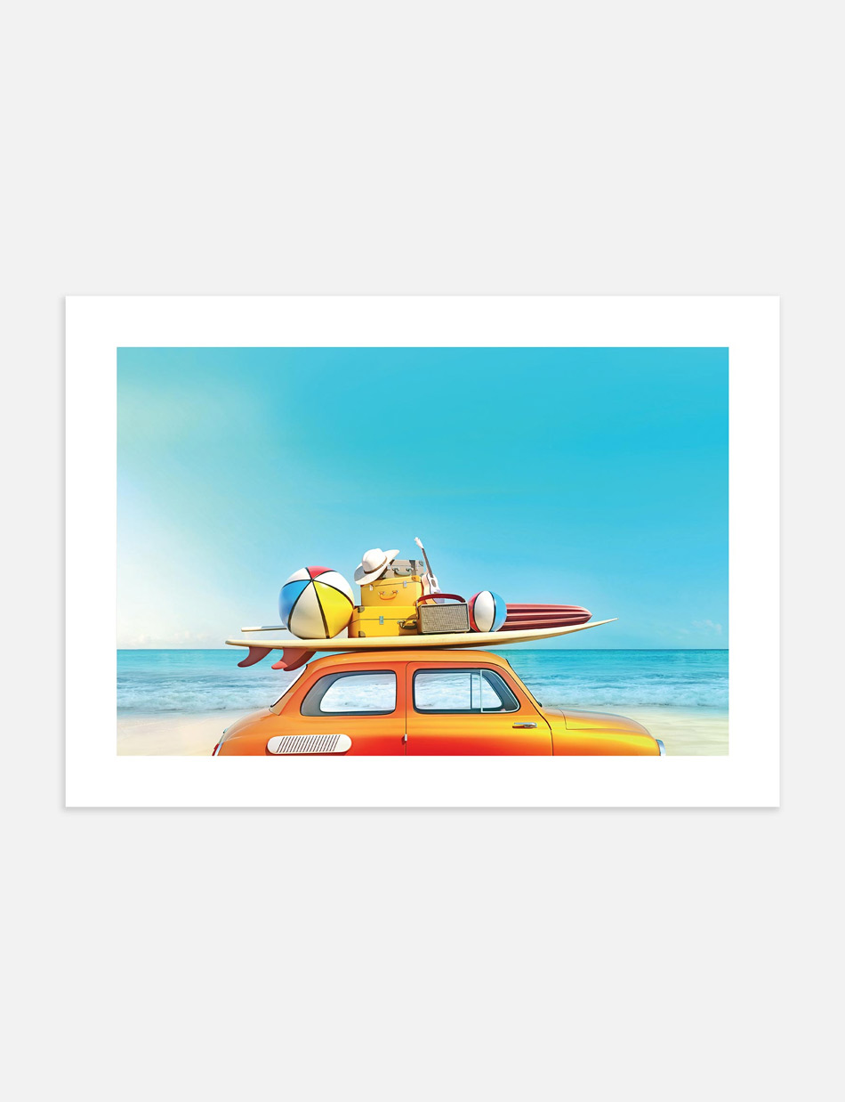 Beach Van Print